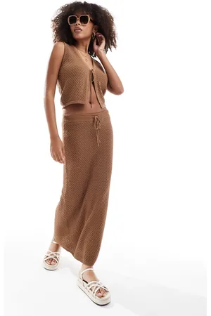 Rhythm Josie knit maxi skirt co-ord in