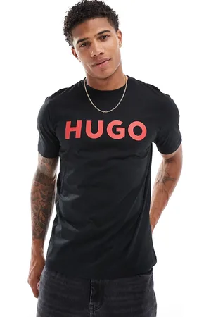 HUGO BOSS Hugo Dulivio logo t-shirt with red logo in