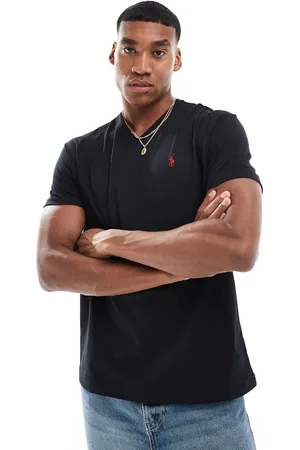 Ralph Lauren Icon logo v-neck t-shirt classic oversized fit in