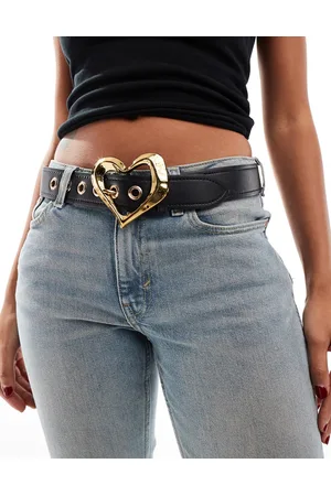 ASOS Heart buckle waist and hip jeans belt in