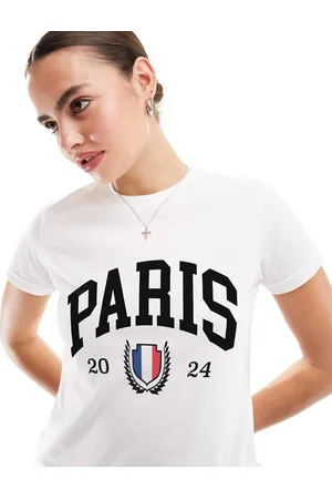 ASOS Baby tee with paris graphic in