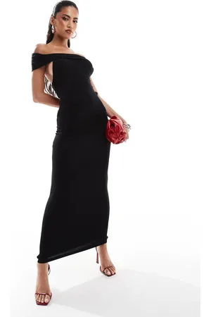 ASOS Strappy back bardot midi dress in