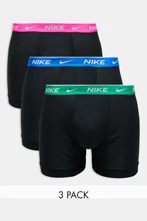 Nike Everyday Cotton Stretch briefs 3 pack in contrast waistband
