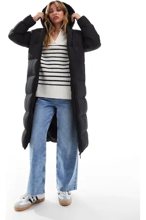 Threadbare 2 in 1 zip off longline gilet and puffer coat in