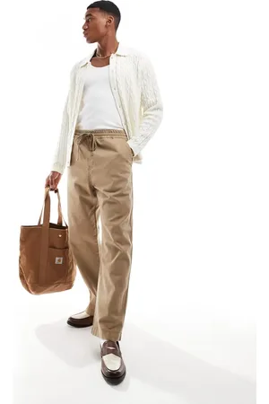 Carhartt Floyde relaxed fit trousers in beige