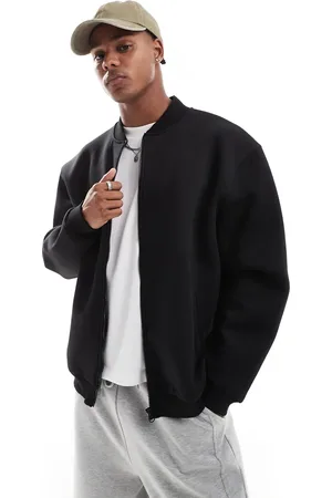ASOS Oversized scuba bomber jacket in