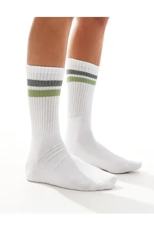 VERO MODA Sporty ribbed socks in and green