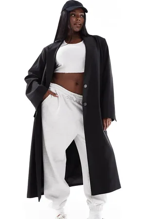 ASOS ASOS DESIGN Curve tailored single breast dad coat in
