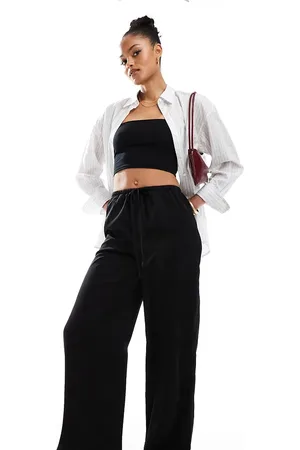 ASOS ASOS DESIGN Tall satin pull on trouser in