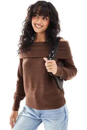 Threadbare Off shoulder jumper in