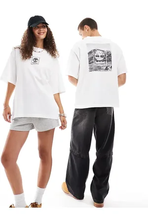 Timberland Oversized mountain print t-shirt in - Exclusive to Asos