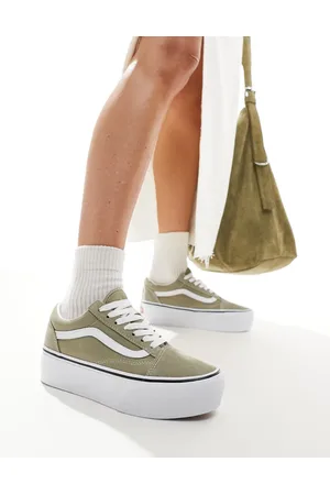 Vans Old skool stackform trainers in light tan