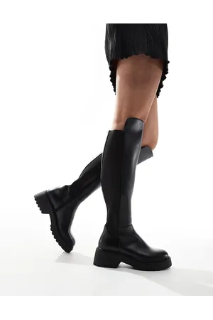 Steve Madden Callback Knee Boots Chunky Riding Boot in