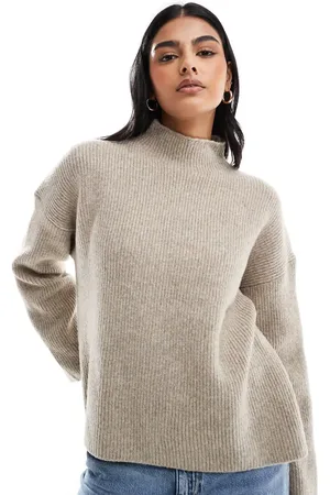 Abercrombie & Fitch High neck jumper in light