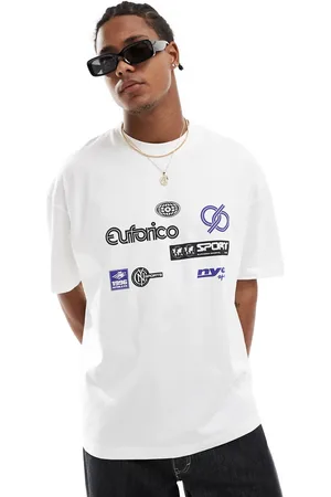 ASOS Oversized t-shirt with sports front and back print in