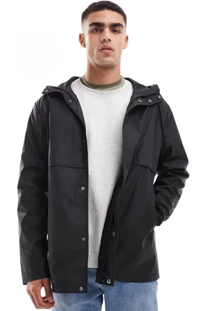 ASOS Shower resistant rubberised rain jacket in