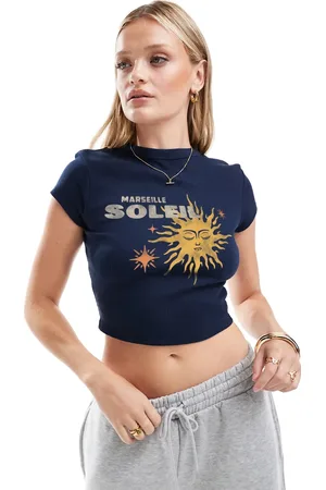 ASOS Baby tee with soleil sun graphic in