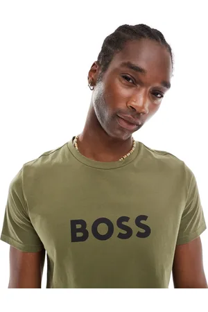 HUGO BOSS Boss beach t-shirt in khaki