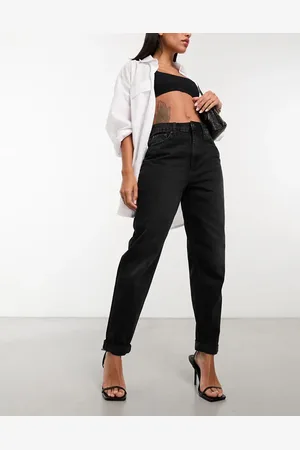 ASOS High rise relaxed mom jeans in