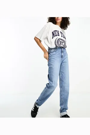 ASOS ASOS DESIGN Tall high rise relaxed mom jeans in mid