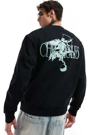 ASOS Oversized sweatshirt with text print in