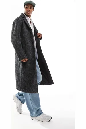 ASOS Brushed wool look overcoat in