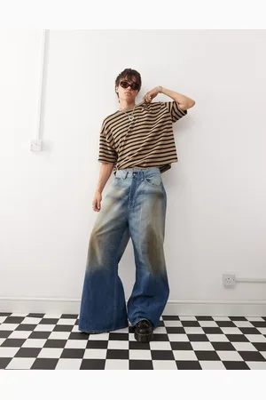 Cheap Monday Rad Super wide leg jeans in grime wash