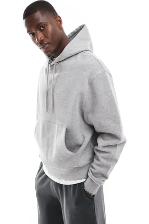 ASOS Essential boxy oversized hoodie in marl