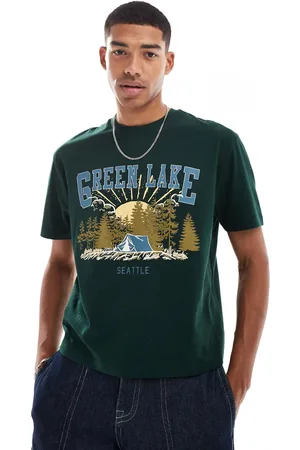 ASOS Relaxed t-shirt in with scenic front print