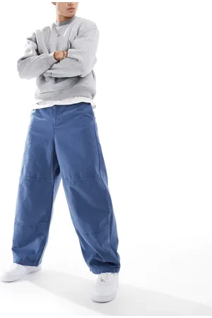 ASOS Barrel trousers in washed
