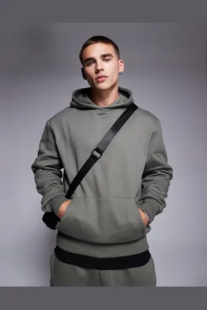 ASOS Premium heavyweight oversized hoodie 400gsm in khaki