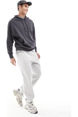 ASOS Essential oversized hoodie in charcoal