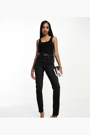 ASOS ASOS DESIGN Tall slim fit comfort mom jeans in washed