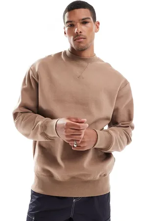 ASOS Premium heavyweight oversized sweatshirt 400gsm in beige