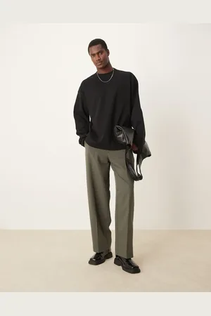 ASOS Premium interlock oversized long sleeve t-shirt 300gsm in