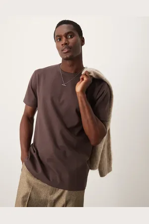 ASOS Premium interlock crew neck t-shirt 300gsm in