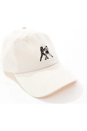 ASOS Baseball cap with embroidery in ecru