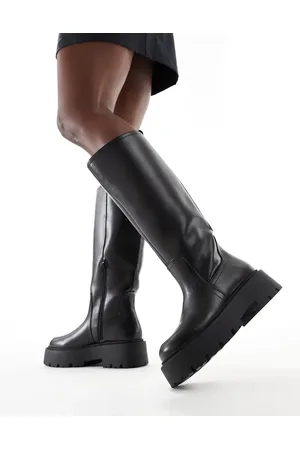 ASOS Carmen chunky flat knee boots in