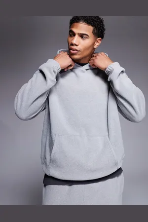 ASOS Polar fleece hoodie in marl