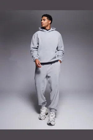 ASOS Tapered fleece joggers in marl