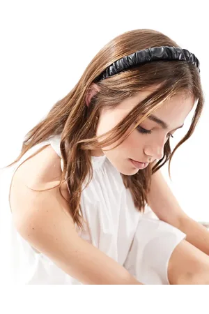 & OTHER STORIES Faux leather ruched headband in