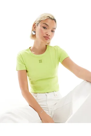 HUGO BOSS Delanor cropped baby t-shirt in