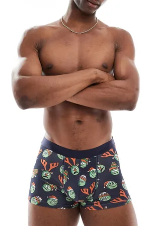 ASOS Trunks with Christmas sprouts in