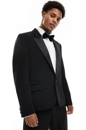 ASOS Slim tuxedo jacket with satin lapels in