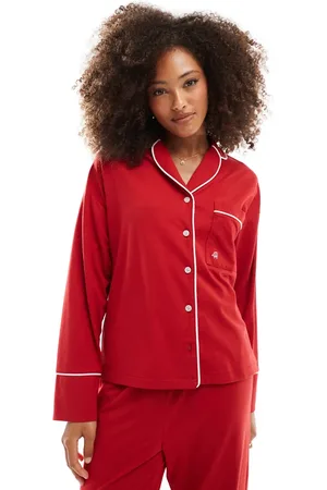 4th & Reckless Jennifer long sleeve jersey pyjama shirt in