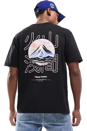 Only & Sons Oversize t-shirt with mountain back print in