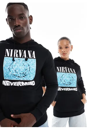 ASOS License hoodie with nirvana print in