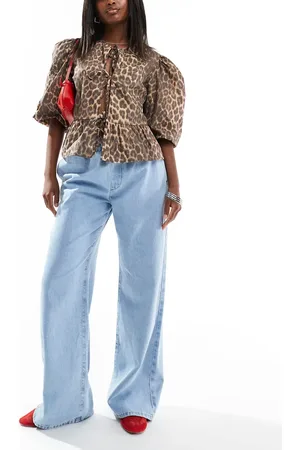 ASOS Pull on flare jeans in mid