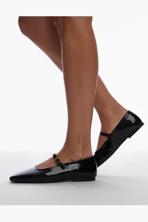 ARKET Leather mary jane shoes in black patent