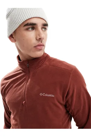 Columbia Klamath Range II half zip fleece in burgundy
